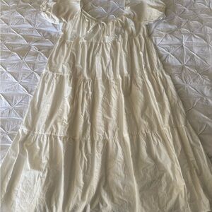 Lush white midi dress -Size L
